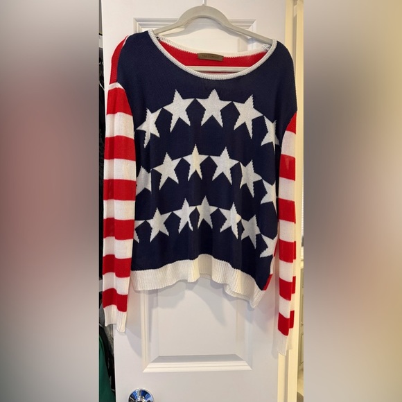 Sweaters - Patriotic Star and Stripe Sweater
